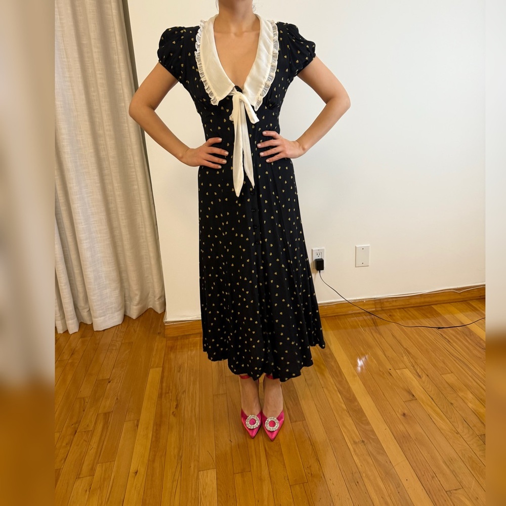 Kimchi Printed Midi Dress